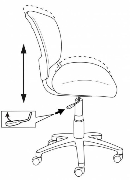 Кресло детское Бюрократ CH-W296NX принт