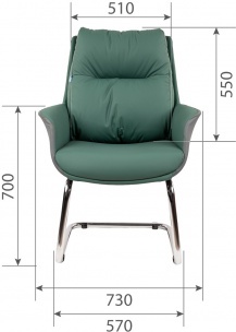 Кресло для посетителей  CHAIRMAN ПРЕМЬЕР 524 ЭКО