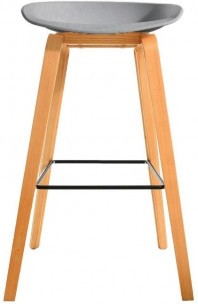 Барный стул Quadro серый