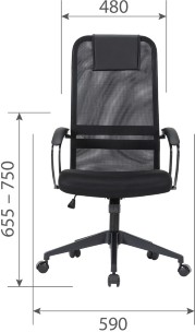 Кресло руководителя  Chairman CH612  black