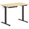 Стол письменный AT-001 Дуб Светлый/Черный 1000х600х730/1210 XTEN-UP