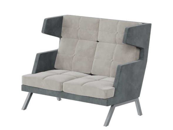 Aldo Диван двухместный высокий с декором из пуговиц ALDB-02 1430*960*1180