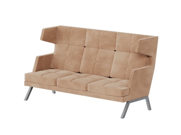 Aldo Диван трёхместный высокий с декором из пуговиц ALDB-03 2010*960*1180