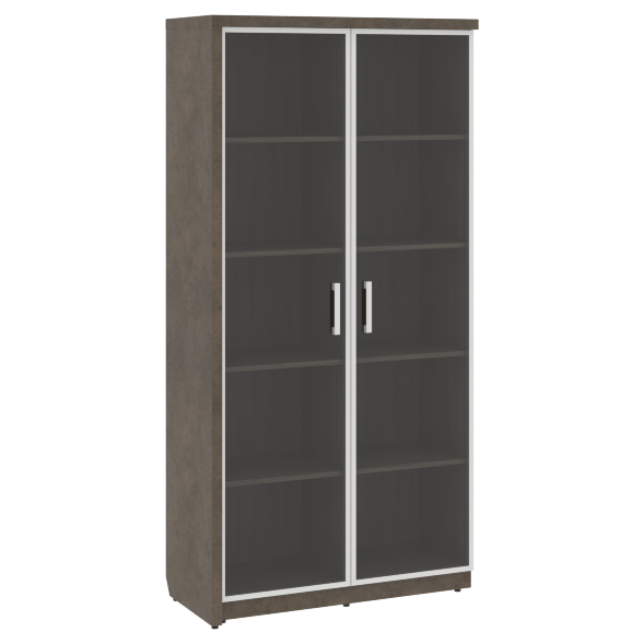 Шкаф СФ-534883 Бетон чикаго тем F187 ST9/Графит/Черный 1035х454,5х2083 WOOD&amp;amp;STONE