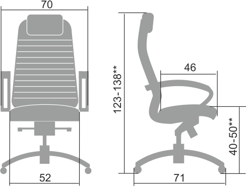 Кресло SAMURAI K-1.04