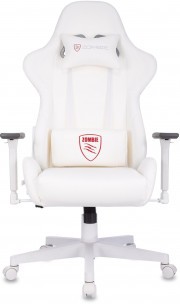 Кресло игровое Zombie Neo белый эко.кожа крестов. пластик пластик белый