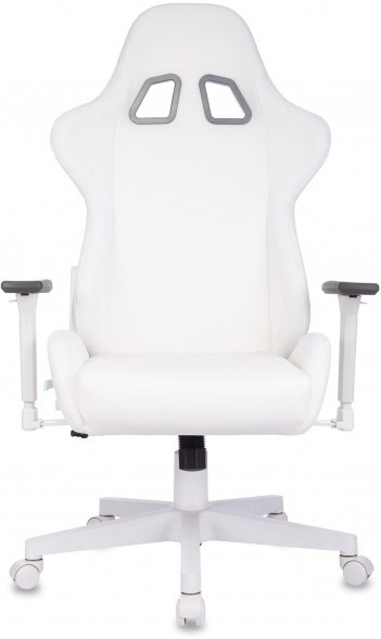 Кресло игровое Zombie Neo белый эко.кожа крестов. пластик пластик белый