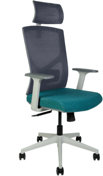 Кресло офисное Денвер серая сетка