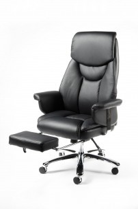 Кресло руководителя ПАРЛАМЕНТ ЧЁРНАЯ КОЖА 
