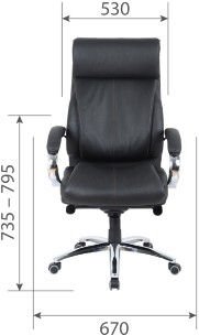 Кресло руководителя  CHAIRMAN CH 423 кожа