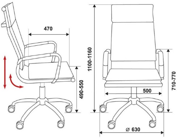 Кресло руководителя Бюрократ CH-993 экокожа