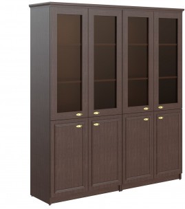 Шкаф высокий 2-х секционный комбинированный RHC 180.2 Венге Магия 1808х466х2023