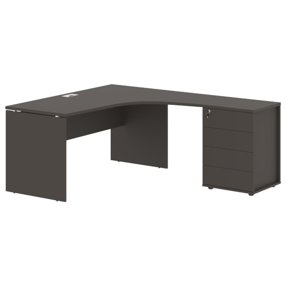 Стол эргономичный с тумбой EDCET 1518(R) 1560х1880х750 EDIS