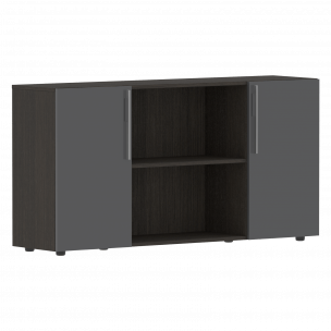 Шкаф с двумя дверями и открытой полкой СП-064-25-22 1600х450х800 KANON