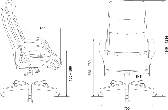 Кресло руководителя Бюрократ CH-824 