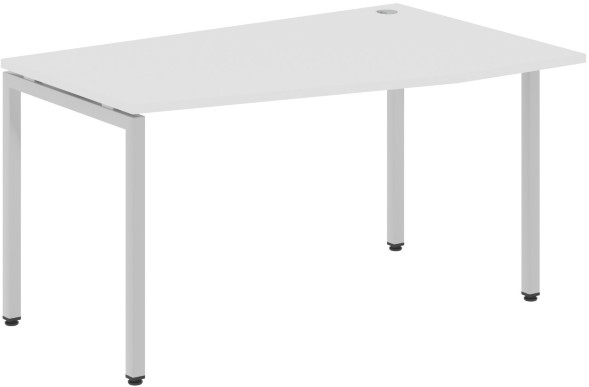 Стол эргономичный XSCT 149(R) Белый/Алюминий 1400х900х750 XTEN-S
