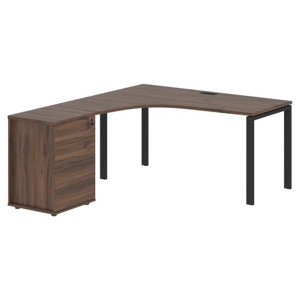 Стол эргономичный с тумбой EUCET 1518(L) 1560х1880х750 EDIS