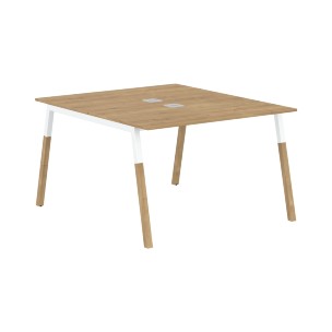 Стол FWST 1113 Белый премиум/Белый-Бук 1180х1370х733 FORTA