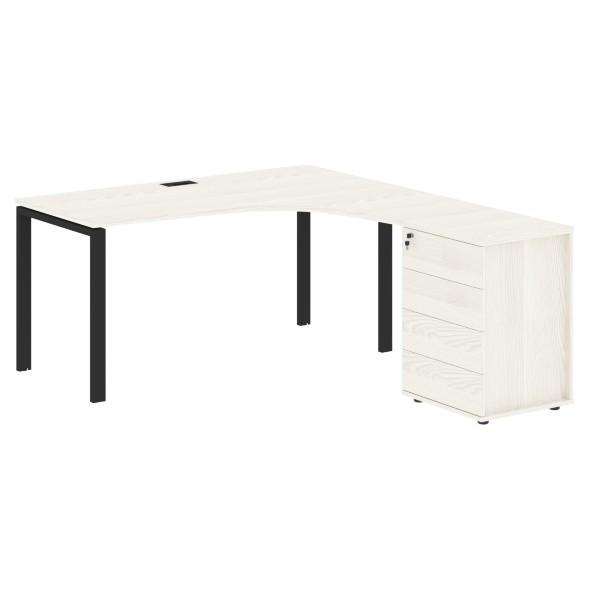 Стол эргономичный с тумбой EUCET 1518(R) 1560х1880х750 EDIS