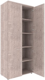 Шкаф с глухими дверьми и топом XHC 85.1 Дуб Сонома 856х432х1955 XTEN