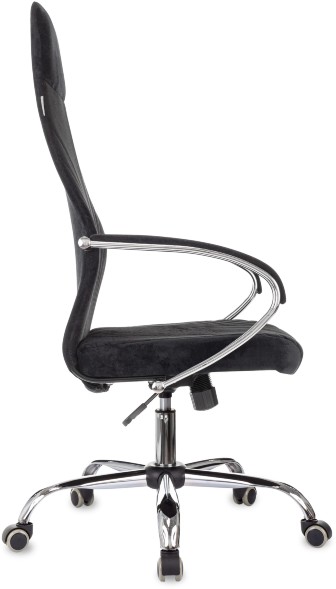 Кресло руководителя Бюрократ CH-610SL черный Light-20 крестов. металл хром