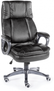 Кресло руководителя Мэдисон чёрная экокожа