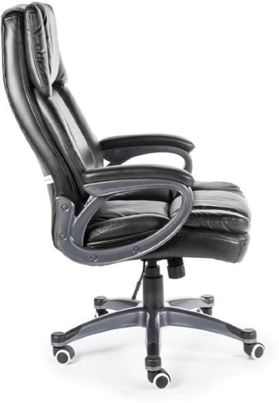 Кресло руководителя Мэдисон чёрная экокожа