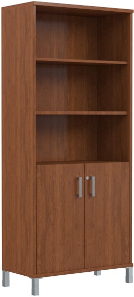 Шкаф высокий с замком в глухих малых дверях B 430.3(RZ) Орех Гарда 900х450х2054