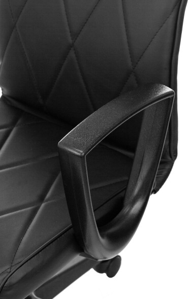 Кресло Бюрократ CH-327 черный эко.кожа крестов. пластик