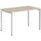 Стол прямой XSST 127 Бук Тиара/Алюминий 1200х700х750 XTEN-S
