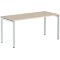 Стол прямой XSST 167 Бук Тиара/Алюминий 1600х700х750 XTEN-S