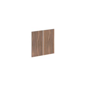 Дверь низкая (2шт) VRLD 40-2 Американский орех 790х19х734 VELION VENEER