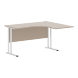Стол эргономичный СА-3M(R) Клен*/серебро 1400х1200х755 IMAGO-M