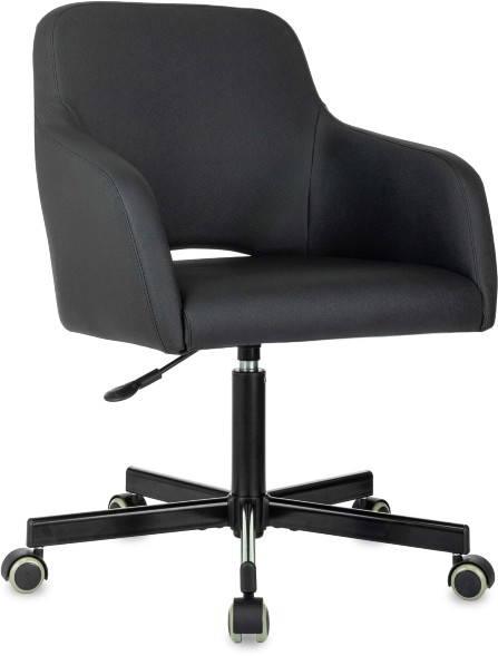 Кресло Бюрократ CH-380M черный эко.кожа крестов. металл