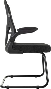 Кресло Бюрократ MC-109 черный TW-01 TW-11 сетка/ткань полозья металл черный