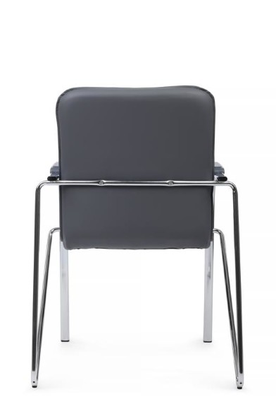 Стул самба с пластиковыми подлокотниками SMB-03H Хром гальв