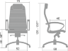 Кресло офисное Samurai K-1.02 черный аллигатор