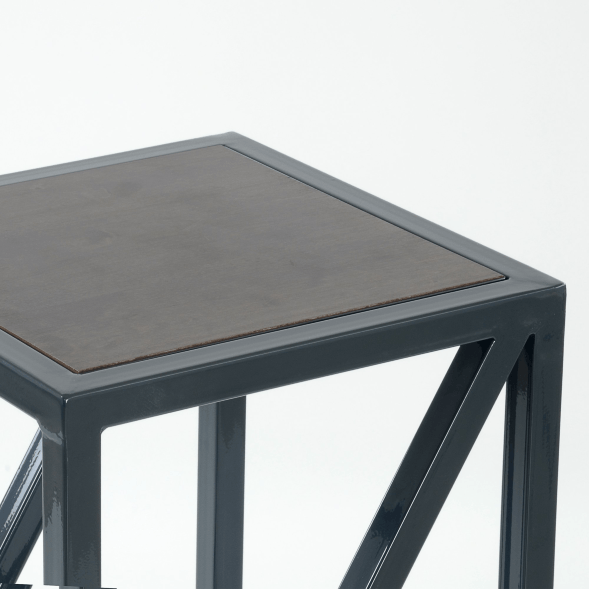 Кресло барное Barneo N-305 шпон массив