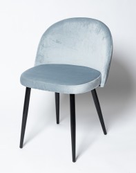 Кресло-стул DISCO black голубой