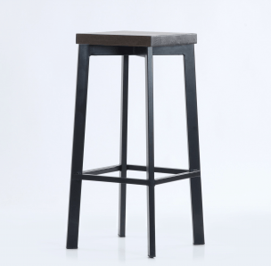 Кресло барное Barneo N-309 Дежавю шпон массив